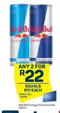 Pick n Pay Red Bull Energy Drink Assorted 250ml offer