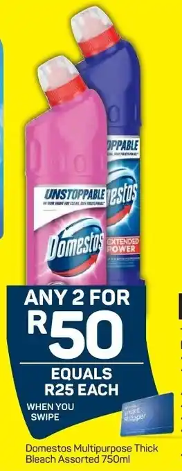 Pick n Pay Domestos Multipurpose Thick Bleach 750ml offer