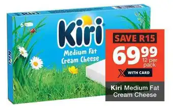 Checkers Kiri Medium Fat Cream Cheese offer