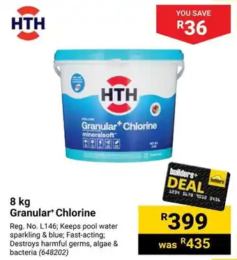 Builders Warehouse HTH Granular+ Chlorine offer