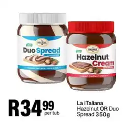 Take 'n Pay La iTaliana Hazelnut OR Duo Spread offer