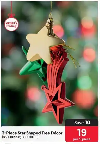 Makro 3-Piece Star Shaped Tree Décor offer