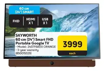 Makro SKYWORTH 60 cm (24") Smart FHD Portable Google TV offer