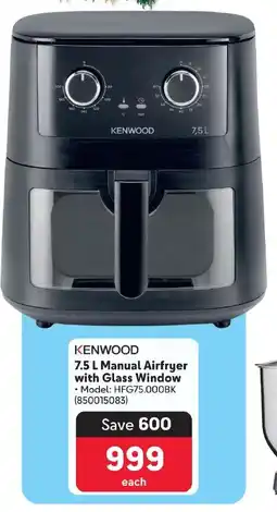 Makro KENWOOD Manual Airfryer with Glass Window offer