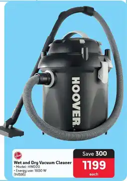 Makro HOOVER Wet and Dry Vacuum Cleaner offer