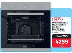 Makro DEFY 600 mm Slimline Multi-Function Eye-Level Built-In Oven offer