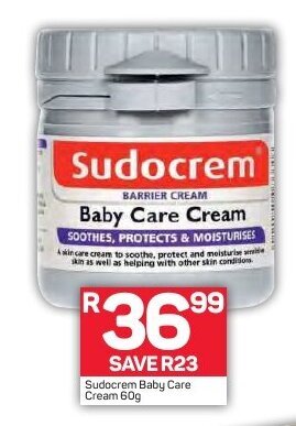 Pick n Pay Sudocrem Baby Care Cream 60g offer