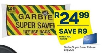 Pick n Pay Garbie Super Saver Refuse Bag 20s offer