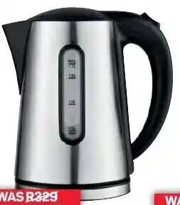 Pick n Pay 1.7 Litre Matt Stainless Steel Cordless Kettle offer