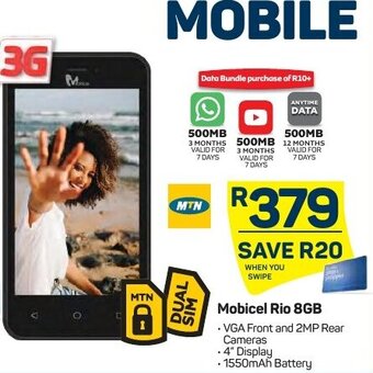 Pick n Pay Mobicel Rio 8GB offer