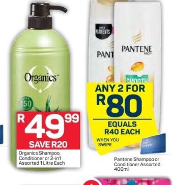 Pick n Pay Pantene Shampoo or Conditioner Assorted 400ml offer