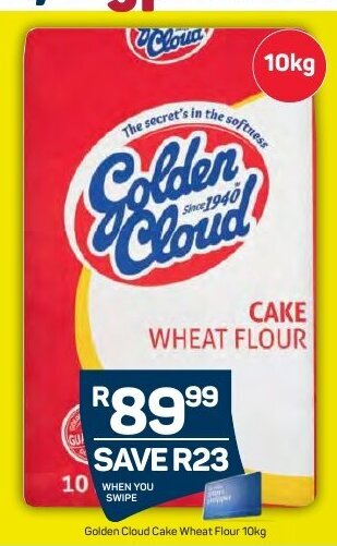 Pick n Pay Golden Cloud Cake Wheat Flour 10kg offer