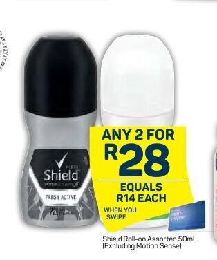 Pick n Pay Shield Roll-on Assorted 50ml offer