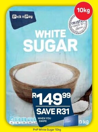 Pick n Pay PnP White Sugar 10kg offer
