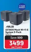 Makro Asus AX1800 Mesh Wi-Fi 6 System (3 Pack) 462072-Per 3 Pack offer