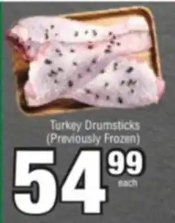 Spar Savemor Turkey Drumsticks (Previously Frozen) offer