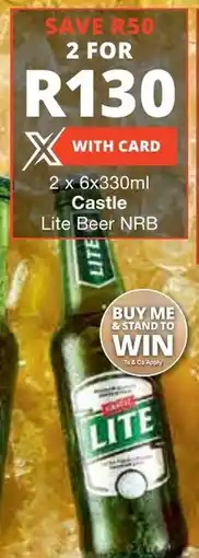 Liquor Shop Castle Lite Beer NRB offer