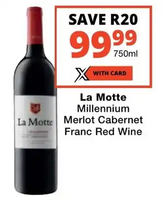 Liquor Shop La Motte Millennium Merlot Cabernet Franc Red Wine offer