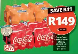 Checkers Hyper Coca-Cola/ Fanta/Sprite/ Stoney Cold Drink offer