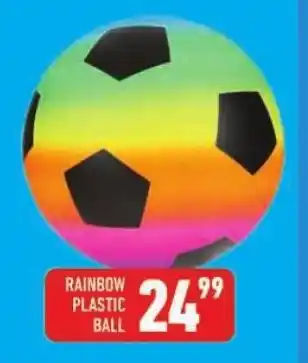 Shoprite Rainbow plastic ball offer