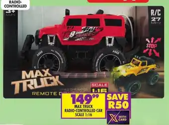 Shoprite Max truck radio-controlled car scale 1:16 offer