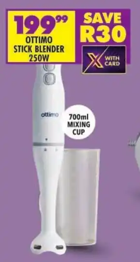 Shoprite Ottimo stick blender 250w offer