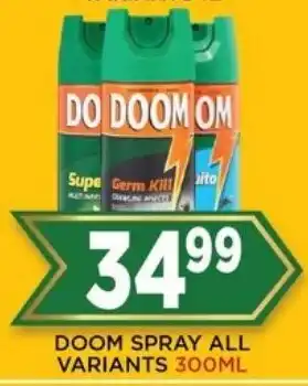 Goal Supermarket Doom spray all variants offer