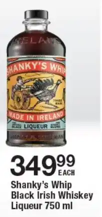 OK Liquor Shanky's Whip Black Irish Whiskey Liqueur offer