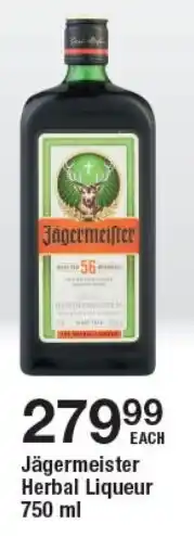 OK Liquor Jägermeister Herbal Liqueur offer