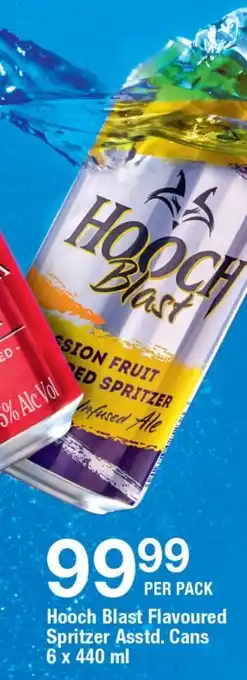 OK Liquor Hooch Blast Flavoured Spritzer Asstd. Cans offer