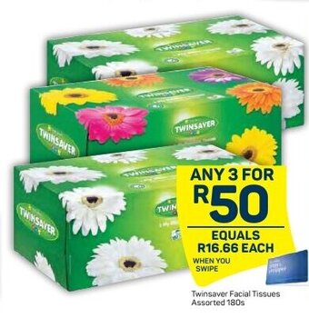 Pick n Pay Twinsaver Facial Tissues Assorted 180s offer