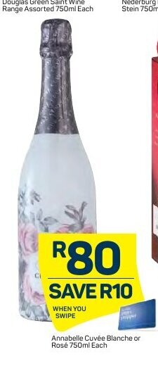 Pick n Pay Annabelle Cuvée Blanche or Rosé 750ml offer