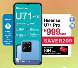 MRP Hisense U71 Pro offer