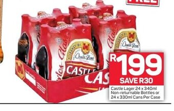 Pick n Pay Castle Lager 24x340ml offer