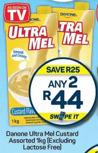 Pick n Pay Danone Ultra Mel Custard Assorted (Excluding Lactose Free) offer