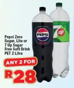 OK Foods Pepsi Zero Sugar, Lite or 7 Up Sugar Free Soft Drink offer