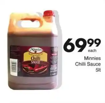 Save Minnies Chilli Sauce offer