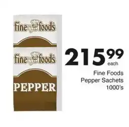 Save Fine Foods Pepper Sachets offer