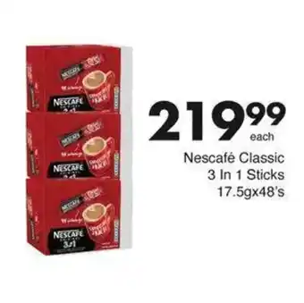 Save Nescafé Classic 3 In 1 Sticks offer