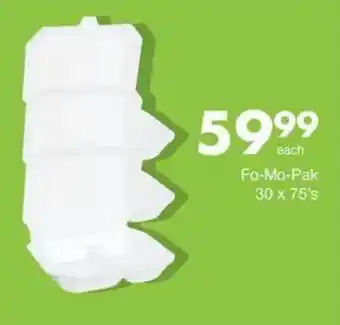 Save Fo-Mo-Pak 30 x 75's offer