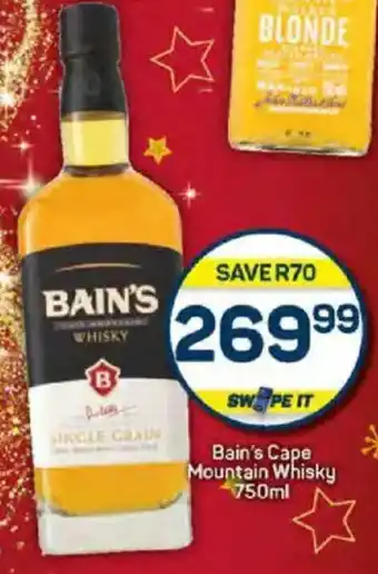 Pick n Pay Liquor Bain's Cape Mountain Whisky offer