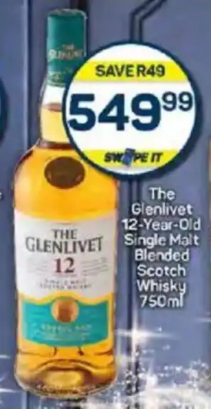 Pick n Pay Liquor The Glenlivet 12-Year-Old Single Malt Blended Scotch Whisky offer