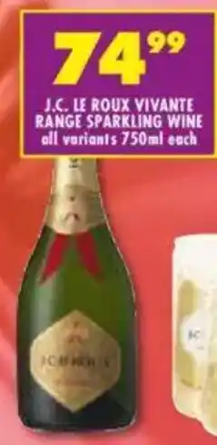 Shoprite Liquor J.c. le roux vivante range sparkling wine all variants offer