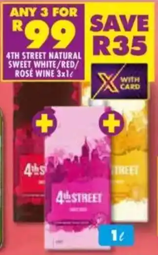 Shoprite Liquor 4th street natural sweet white/red/ rose wine offer