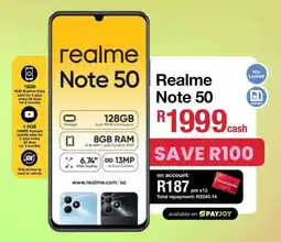 MRP Realme Note 50 offer