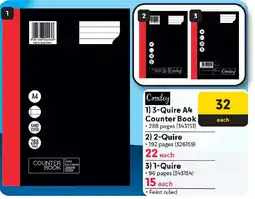 Makro Croxley 3-Quire A4 Counter Book offer