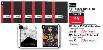 Makro Croxley 6-Pack A6 Notebook offer