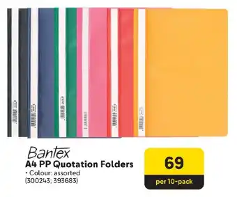 Makro Bantex A4 PP Quotation Folders offer