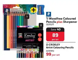 Makro Woodfree Coloured Pencils plus Sharpener offer