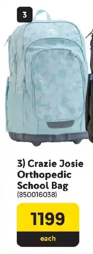 Makro Crazie Josie Orthopedic School Bag offer